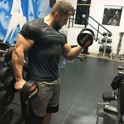 Men's Compression Quick-Dry Sport T-Shirt - Gym Bodybuilding Fitness Tee