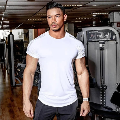 Men's Compression Quick-Dry Sport T-Shirt - Gym Bodybuilding Fitness Tee