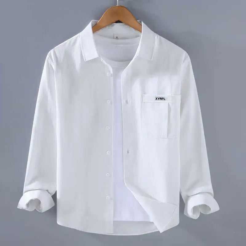 Shop our Men's Casual Long Sleeve Loose Fit Button-Up Shirt.
