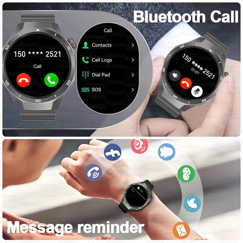 Men's Smart Watch 2025 - AMOLED Screen 4GB GPS Sports Fitness Tracker IP68
