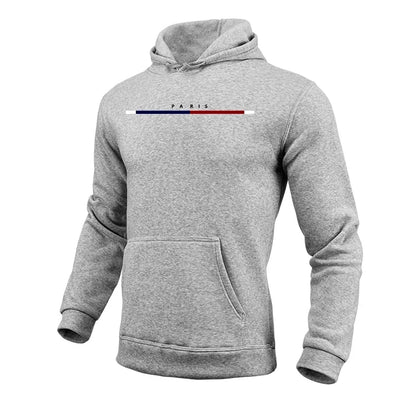Men's Urban Casual Hoodie - Streetwear Long Sleeve Pullover Gym Sweatshirt