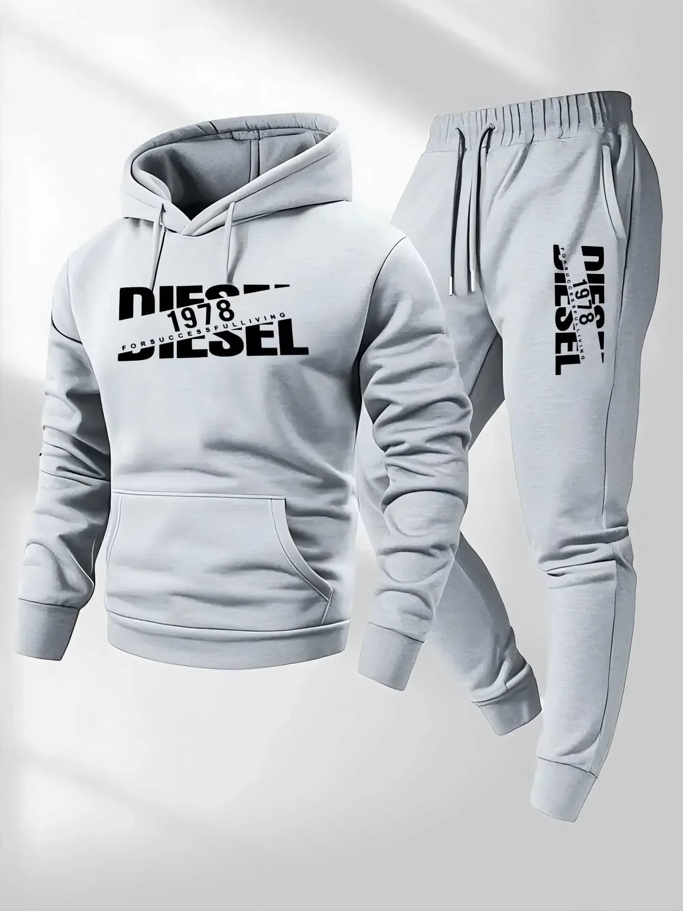 Men's Printed Hoodie Tracksuit