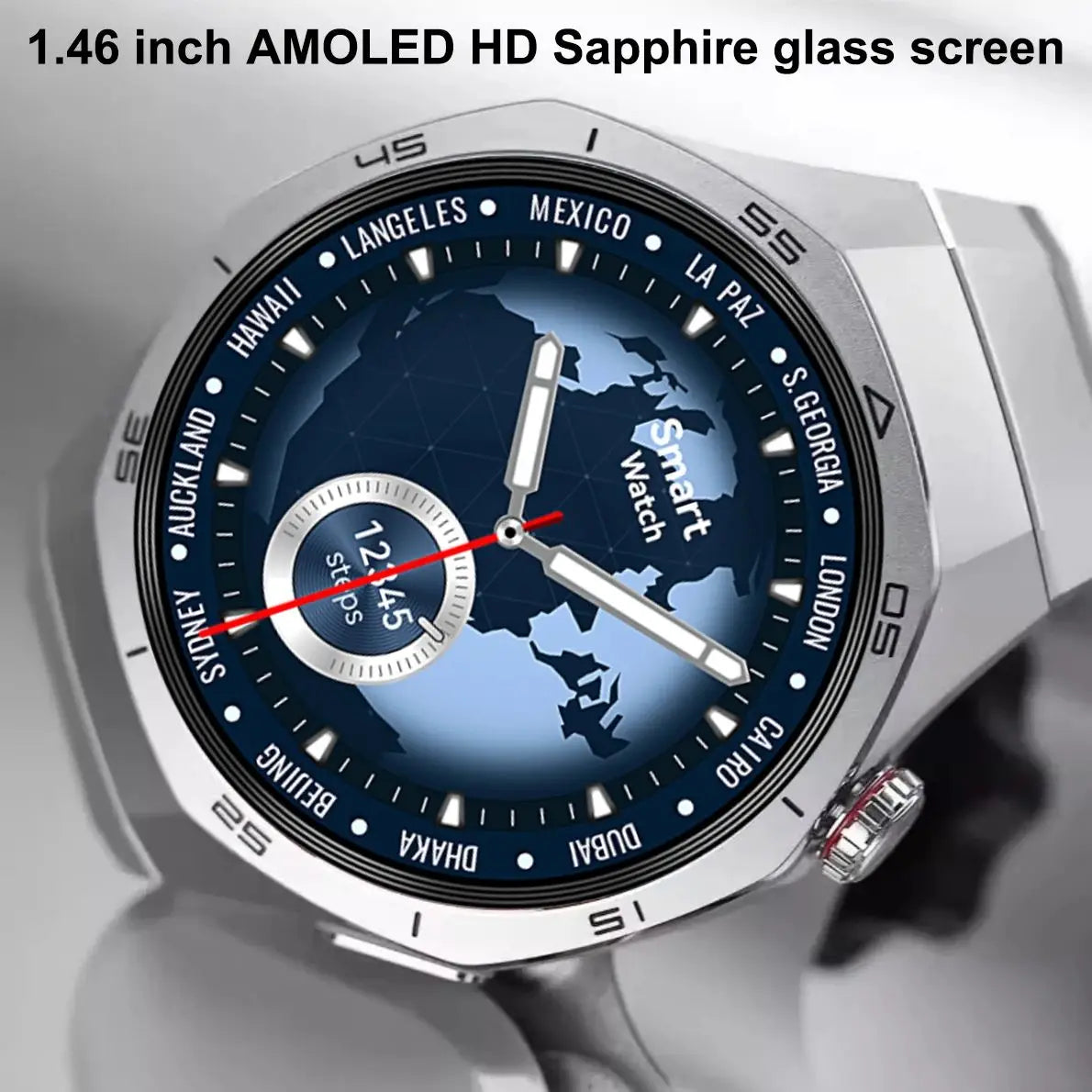 Men's Smart Watch 2025 - AMOLED Screen 4GB GPS Sports Fitness Tracker IP68