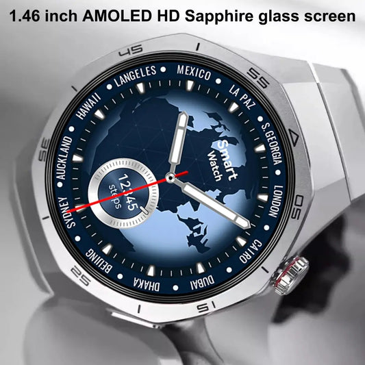 Men's Smart Watch 2025 - AMOLED Screen 4GB GPS Sports Fitness Tracker IP68