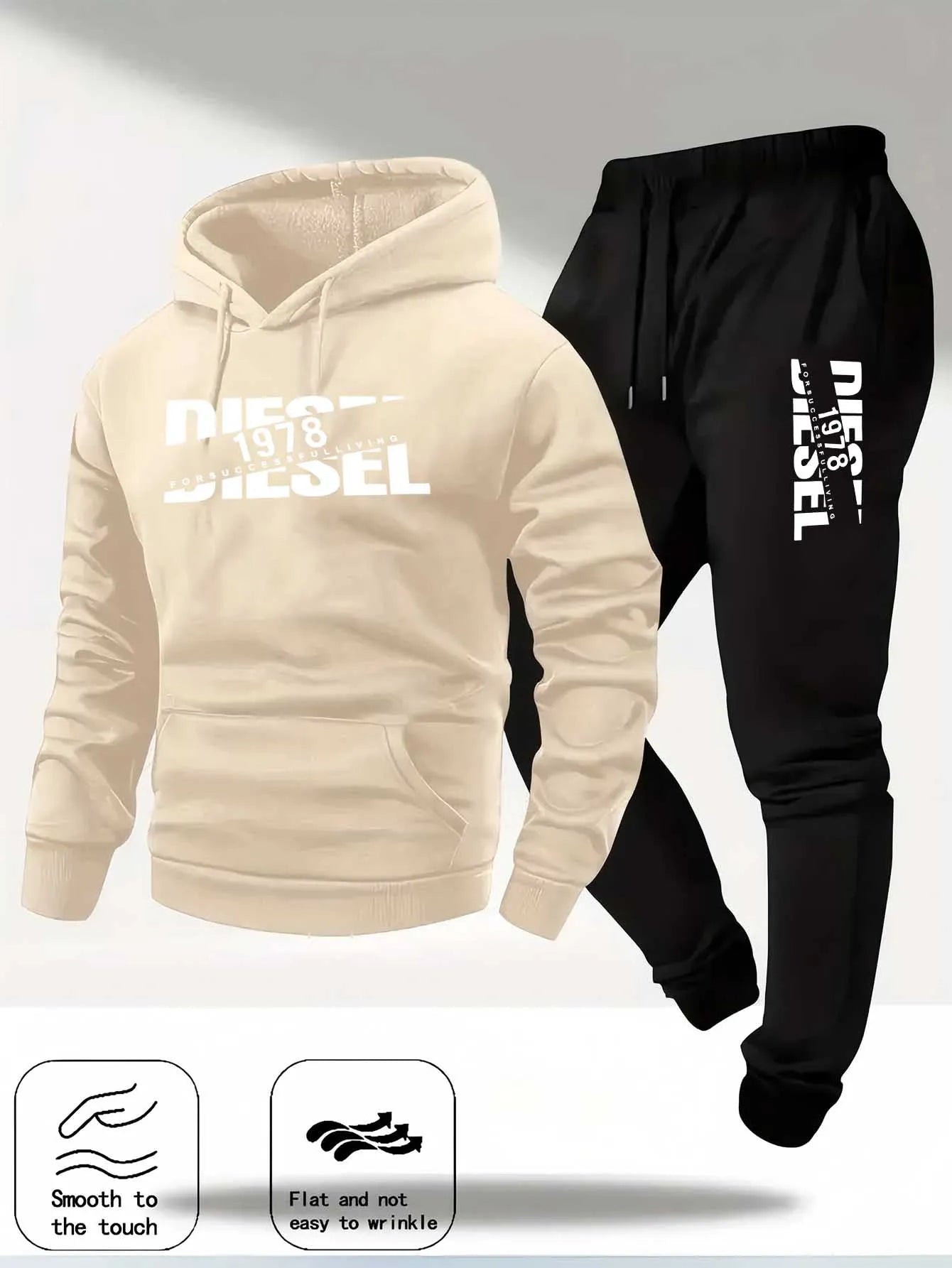 Men's Printed Hoodie Tracksuit