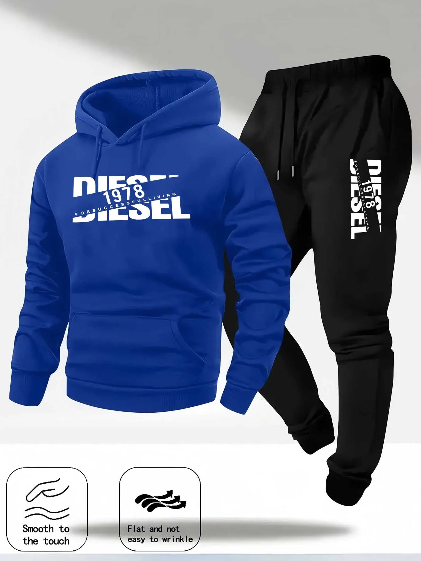 Men's Printed Hoodie Tracksuit