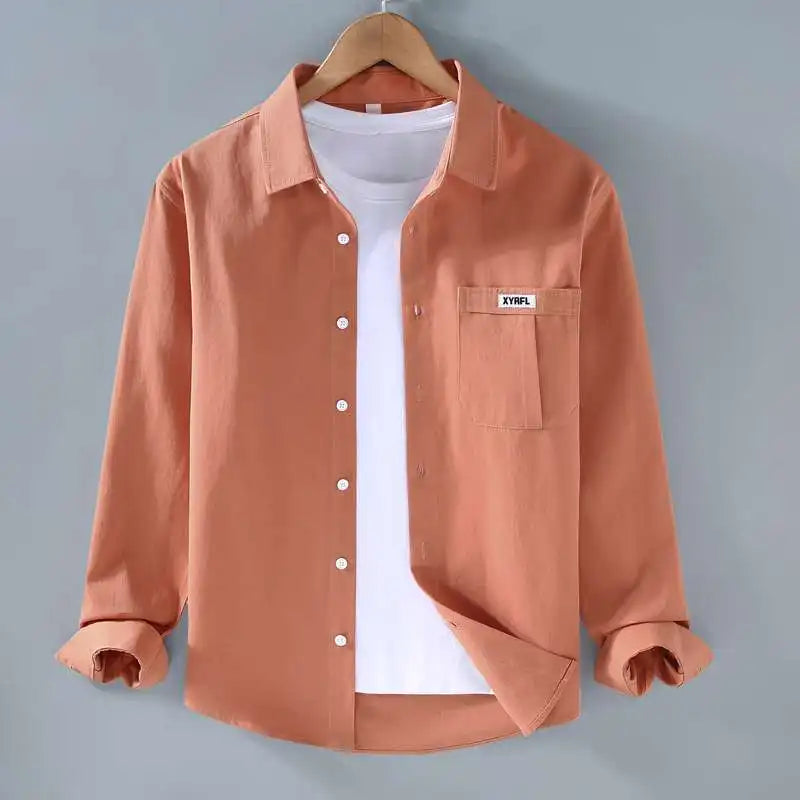 Shop our Men's Casual Long Sleeve Loose Fit Button-Up Shirt.