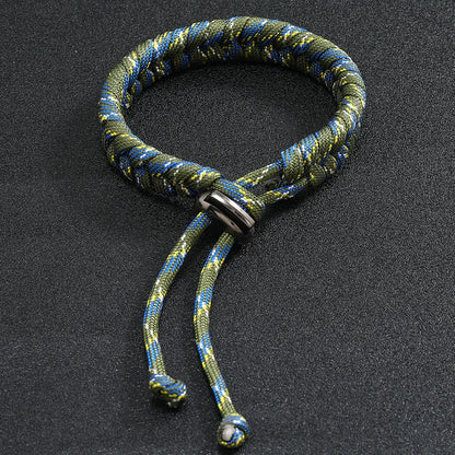 Adjustable Handwoven Paracord Survival Bracelet