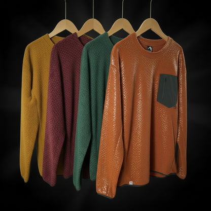Men's casual round neck hoodie in soft cotton, comfortable everyday wear
