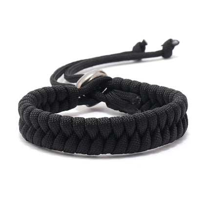 Adjustable Handwoven Paracord Survival Bracelet