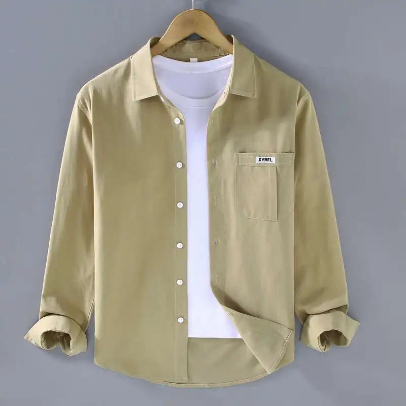 Shop our Men's Casual Long Sleeve Loose Fit Button-Up Shirt.