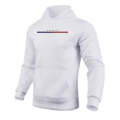 Men's Urban Casual Hoodie - Streetwear Long Sleeve Pullover Gym Sweatshirt