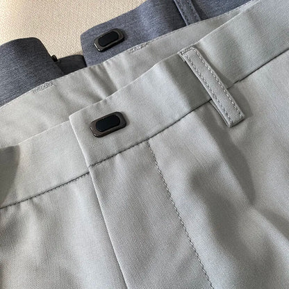 Men's Slim Fit Dress Pants - Stretch Formal Suit Trousers Solid Casual