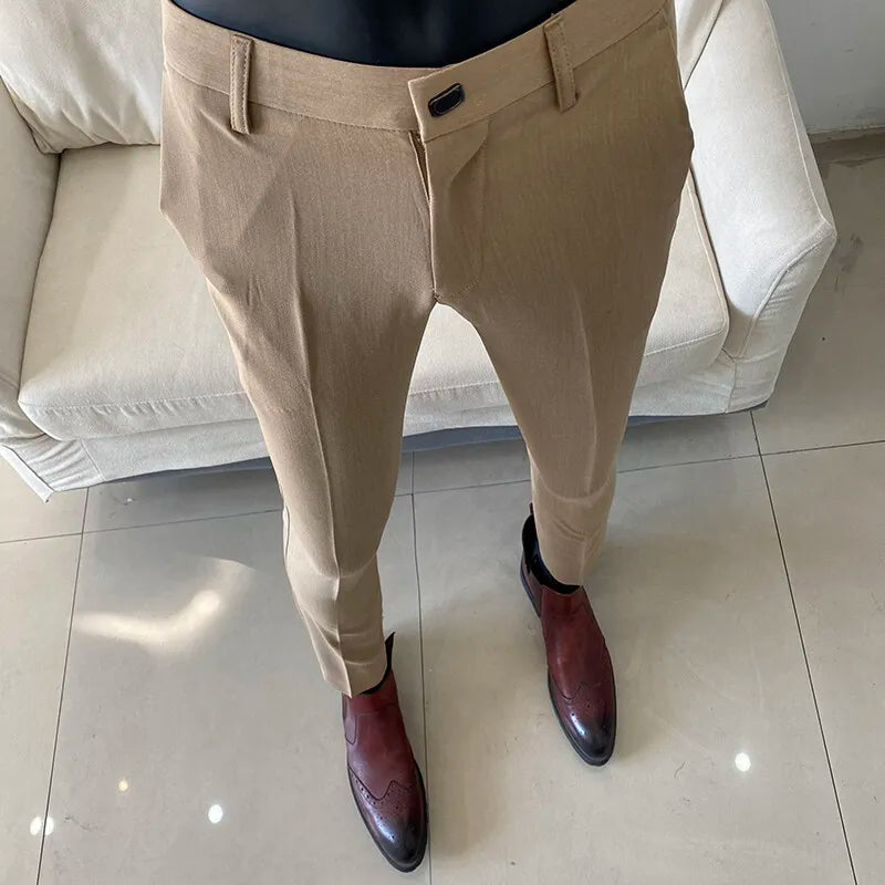 Men's Slim Fit Stretch Formal Dress Pants