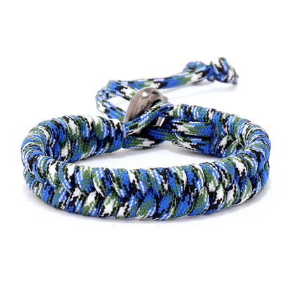 Adjustable Handwoven Paracord Survival Bracelet