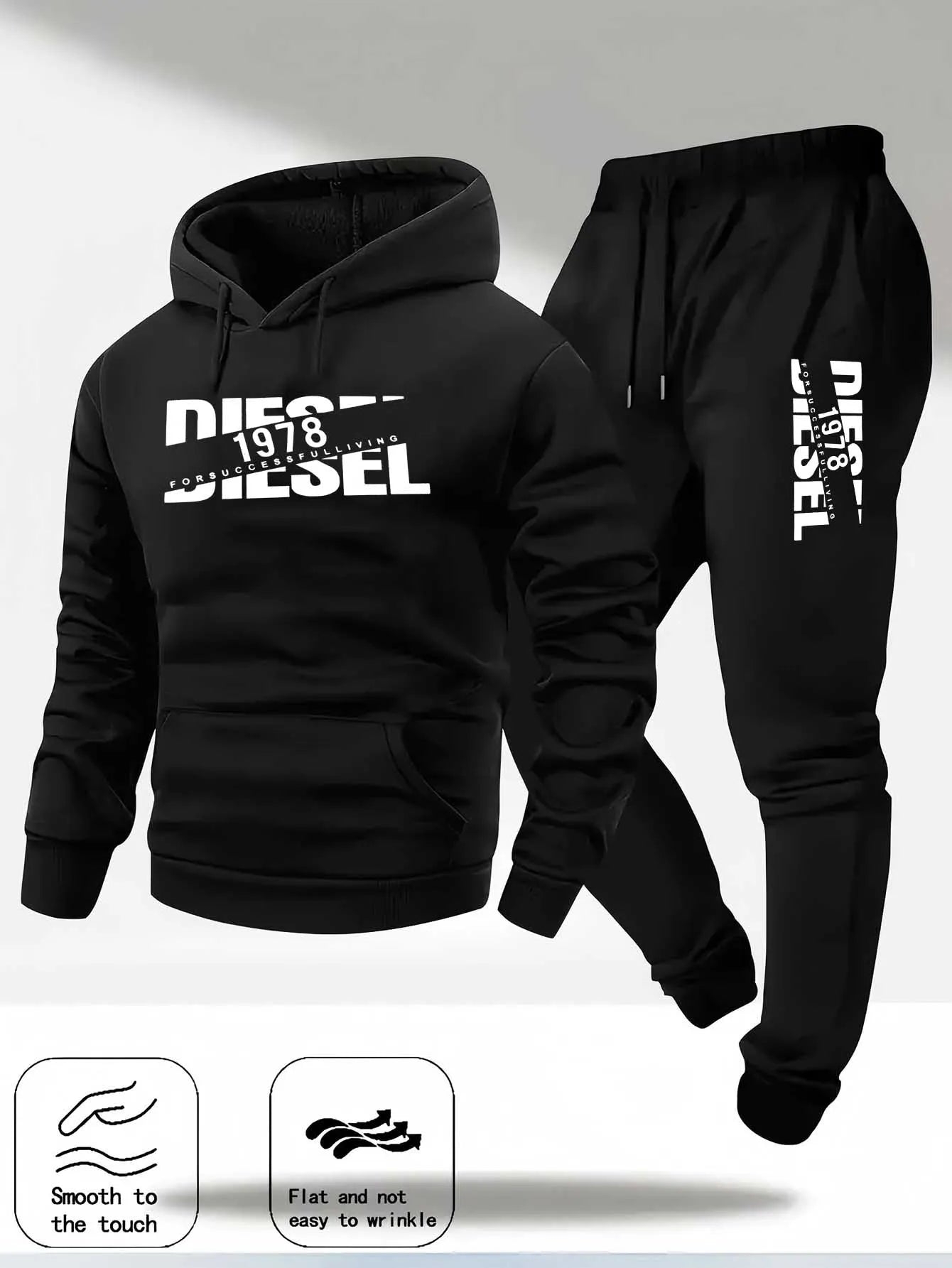 Men's Printed Hoodie Tracksuit